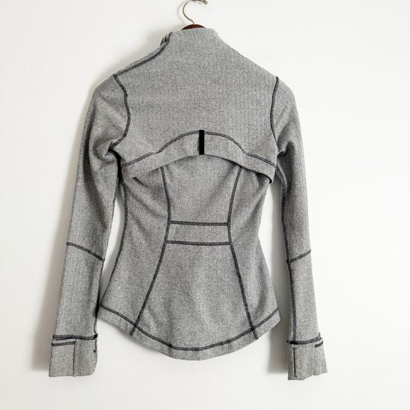 LULULEMON Define Jacket Heathered Herringbone Black White 4 - Picture 8 of 13